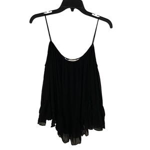 Zara Trafaluc Women's Long Sleeve Cold Shoulder Top. Black. Large. Resortwear.